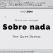 Sobre nada